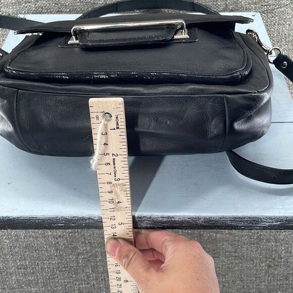 Coach Crossbody Bag‎ Medium Black Taylor Flap Soft Leather Convertible COA - Picture 5 of 13